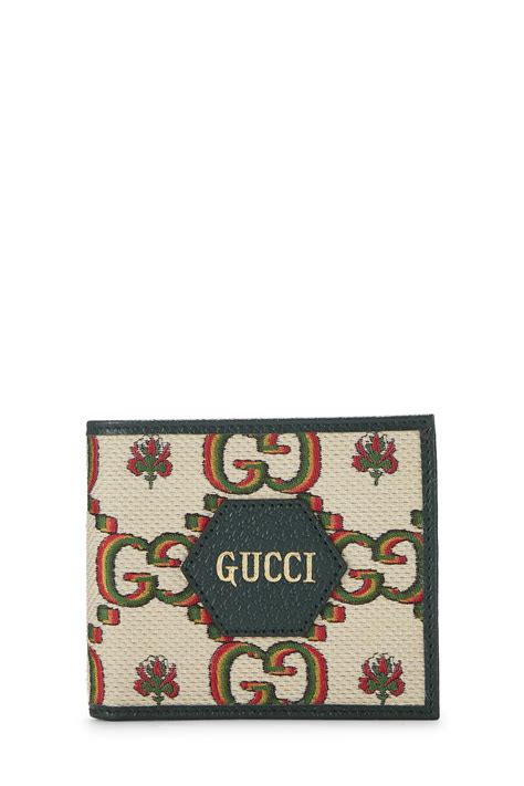 gucci centennial wallet|gucci wallet with green strap.